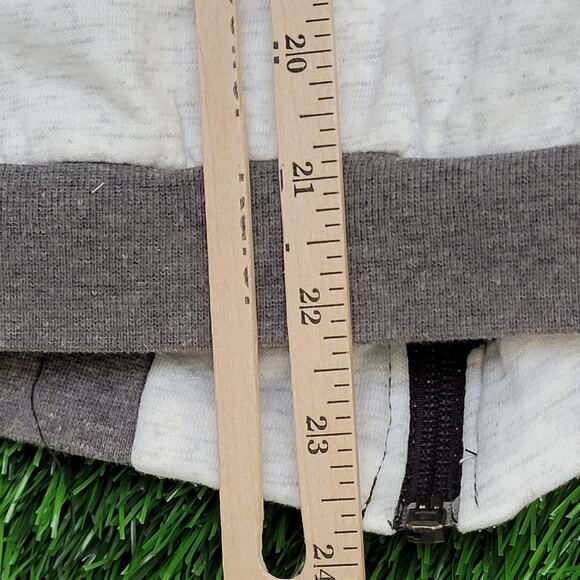 Vintage Wolf AOP Zip Hoodie Jacket Large 24x22 Baggy Gray - Picture 15 of 15